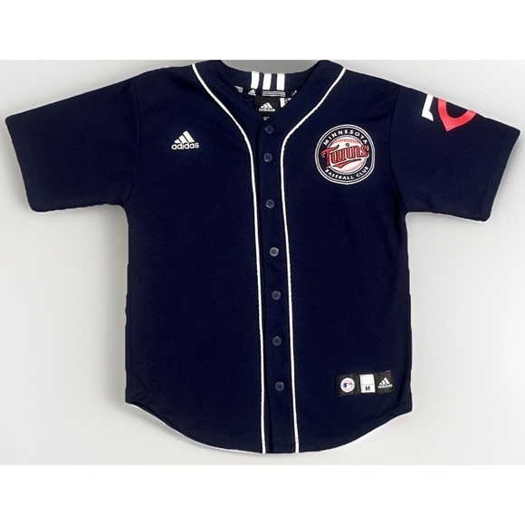 MINNESOTA TWINS ADIDAS FRANCISCO LIRIANO JERSEY YOUTH M‎ 10-12 Vtg MLB BLUE EUC - Picture 10 of 11